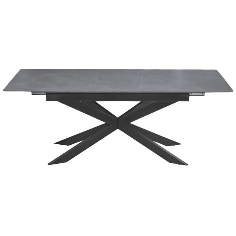 Azzurra Extending Dining Table  68 Seater  160cm200cm  Grey Sintered Stone