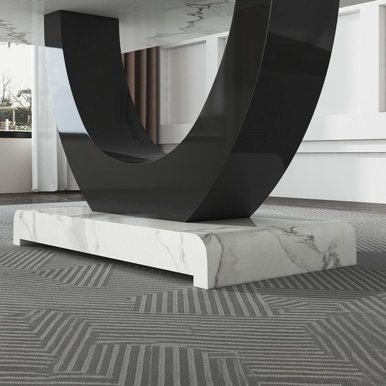 Madrid Dining Table - White Marble - Sizes Available