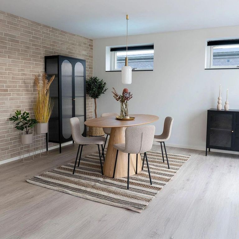 Clearance - Bolton Dining Table -  6 Seater - 160cm - Oval - Pedestal - Natural Wood - A512