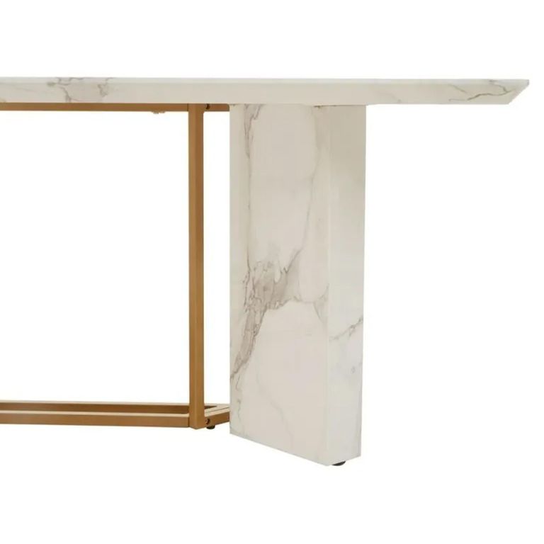 Clearance - Vieste Dining Table - 8 Seater - 200cm - White Marble - FSS16605