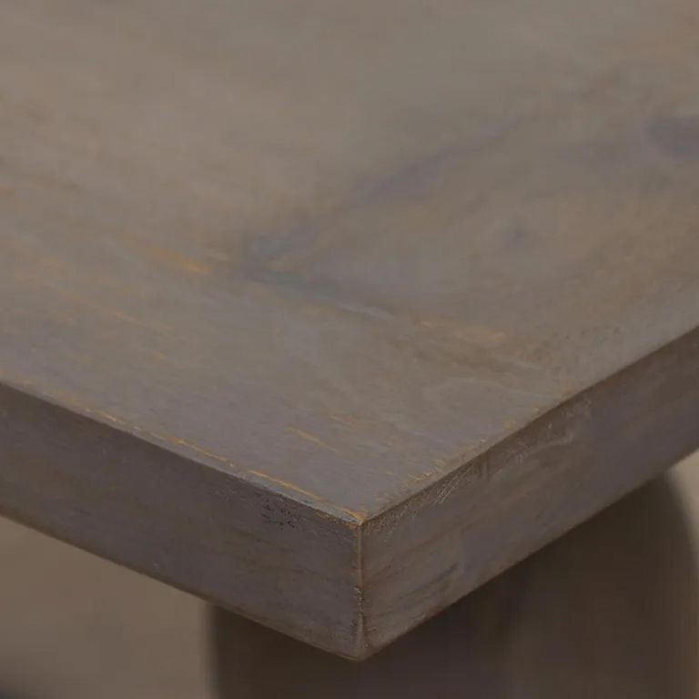 Clearance - Rustic Pedestal Dining Table - 12 Seater - 260cm - Double - Grey Washed - Mango Wood - FSS16546