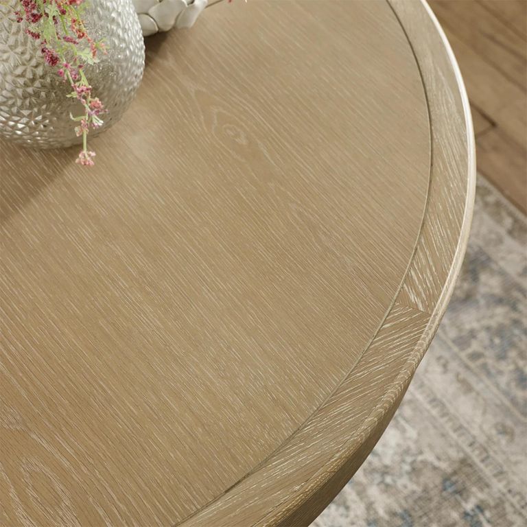 Camille Extending Dining Table - 4-6 Seater - 110-145cm - Round - Limed Oak