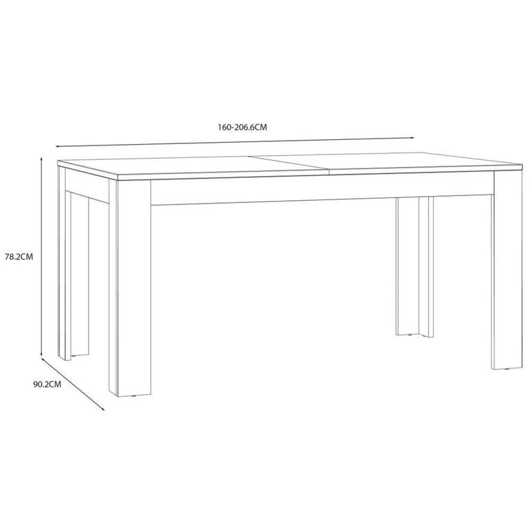 Bohol Extending Dining Table - 6-8 Seater - White
