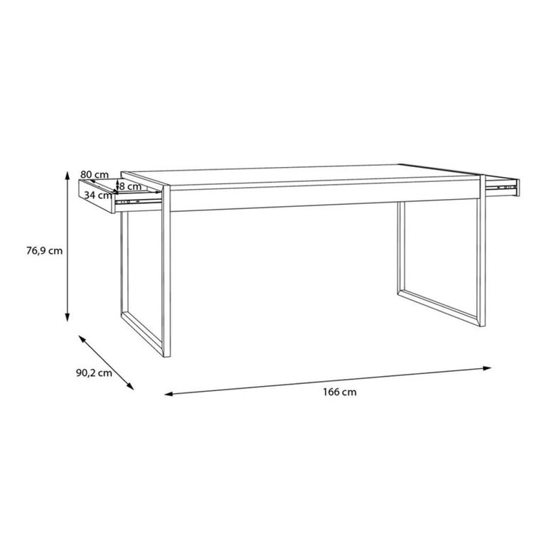 High Rock Dining Table - 6 Seater - Oak