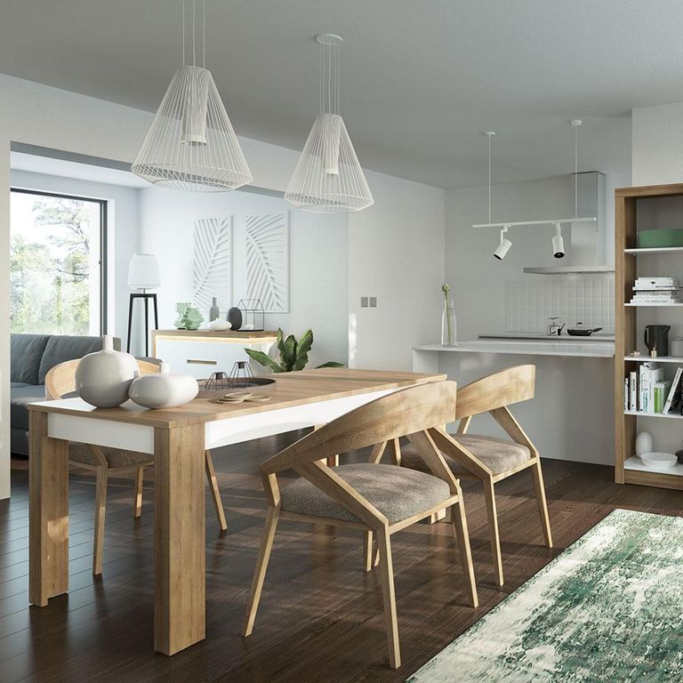 Lyon Extending Dining Table - 4-6 Seater - 140cm-180cm - Oak