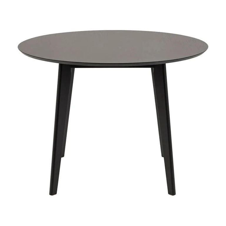 Clearance - Roxby Round Dining Table - 4 Seater - 105cm - Black - FSS16998