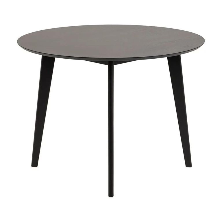 Clearance - Roxby Round Dining Table - 4 Seater - 105cm - Black - FSS16998