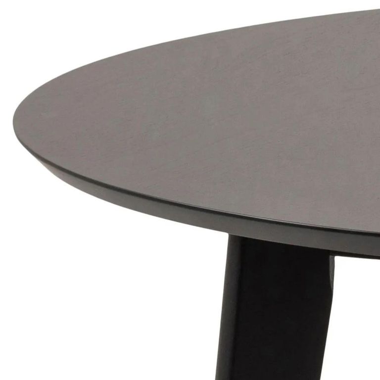 Clearance - Roxby Round Dining Table - 4 Seater - 105cm - Black - FSS16998