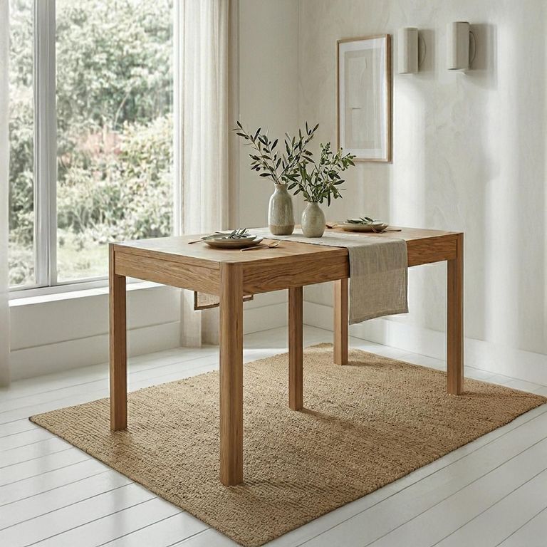 Stockholm Extending Dining Table - 4-8 Seater - 120cm-170cm - Oak