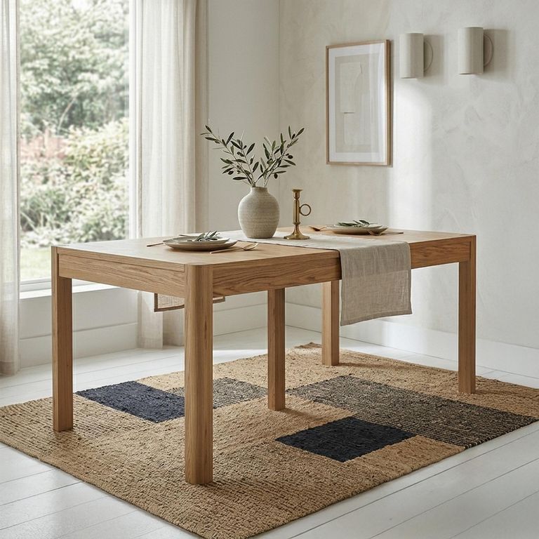 Stockholm Extending Dining Table - 6-10 Seater - 180cm-230cm - Oak