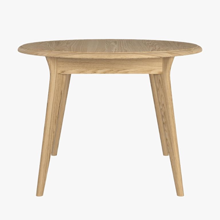 Stockholm Extending Dining Table - 4-6 Seater - 105cm-140cm - Round - Oak