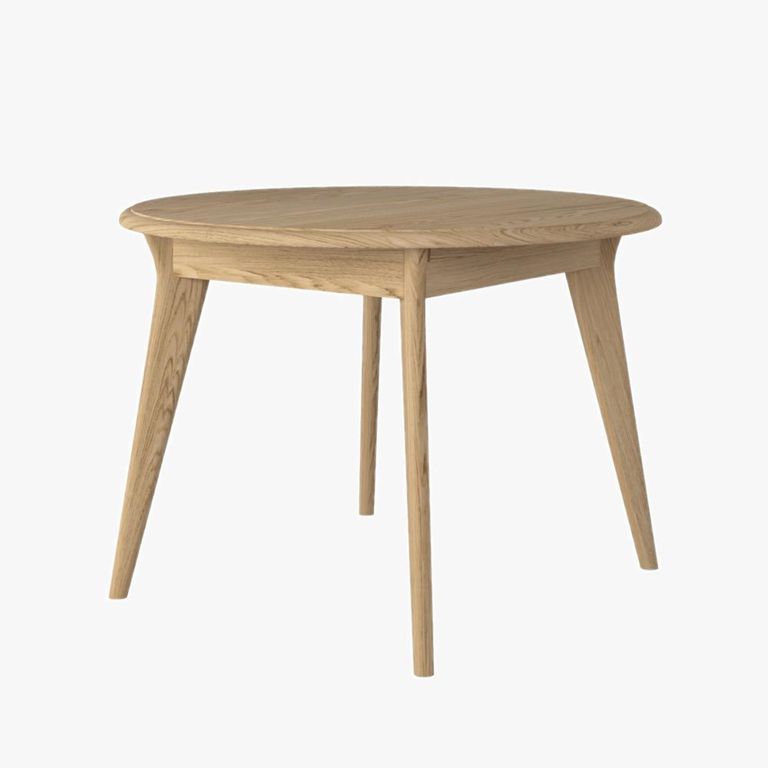 Stockholm Extending Dining Table - 4-6 Seater - 105cm-140cm - Round - Oak