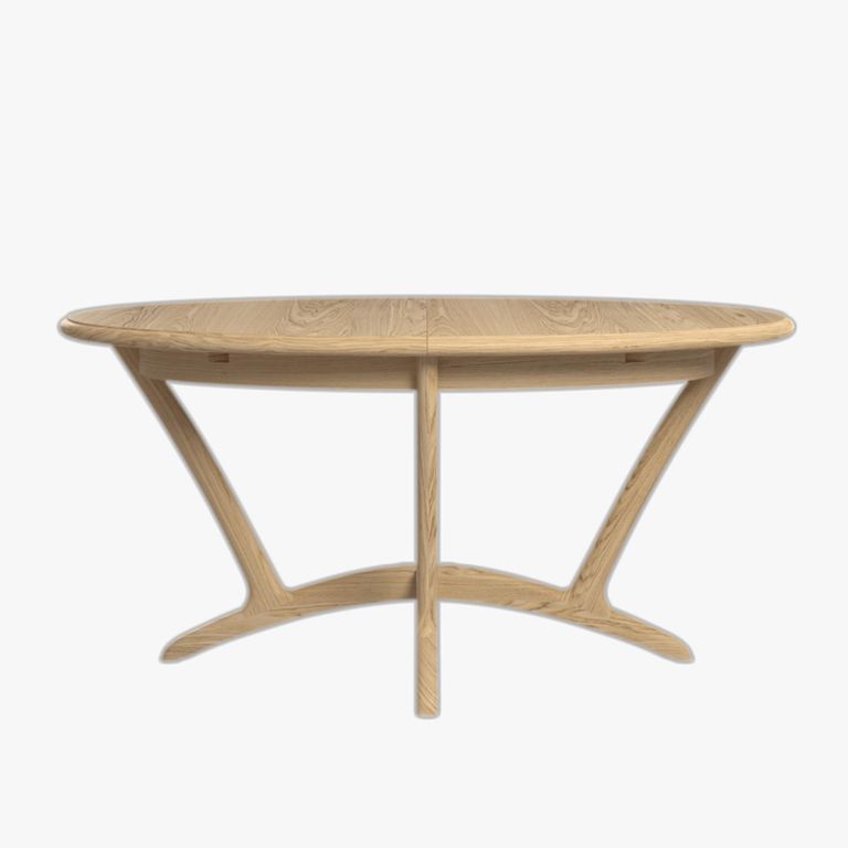 Stockholm Extending Dining Table - 6-8 Seater - 160cm-210cm - Oval - Oak