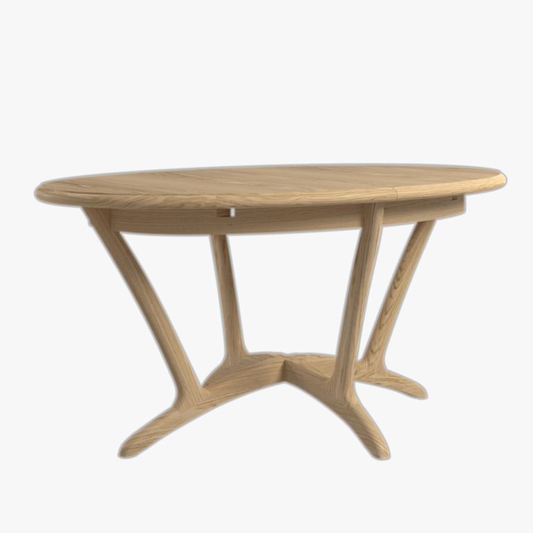 Stockholm Extending Dining Table - 6-8 Seater - 160cm-210cm - Oval - Oak