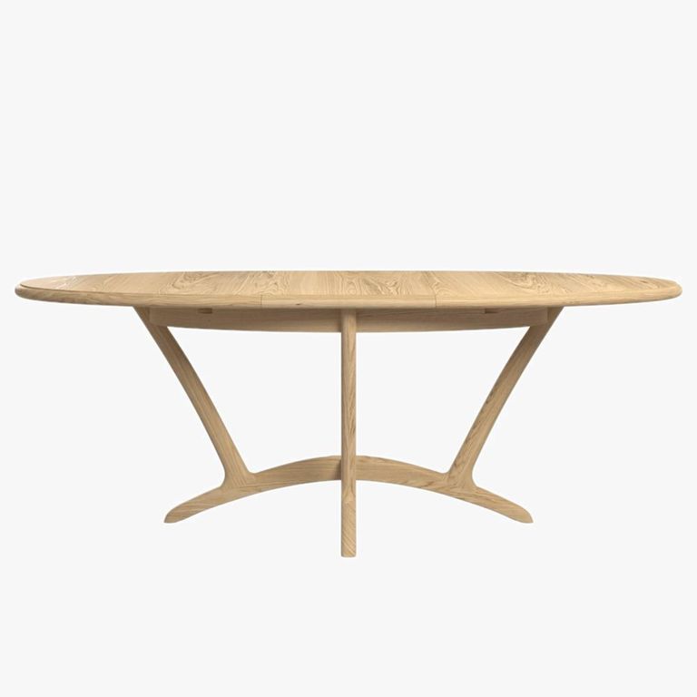 Stockholm Extending Dining Table - 6-8 Seater - 160cm-210cm - Oval - Oak