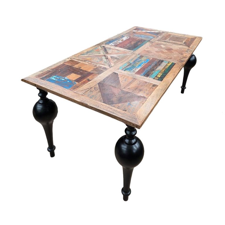 Juan Henry Dining Table - 6 Seater - 180cm - Mango Wood