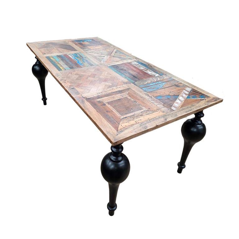 Juan Henry Dining Table - 6 Seater - 180cm - Mango Wood