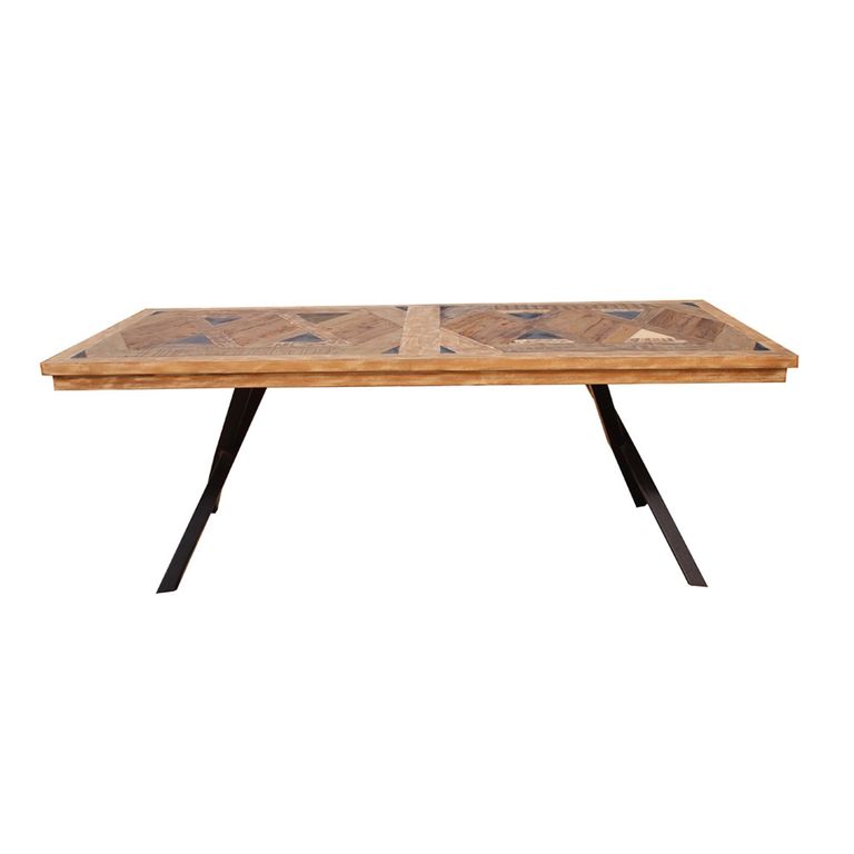 Juan Keruz Dining Table - 8 Seater - Cross Legs - Acacia Wood - Sizes Available