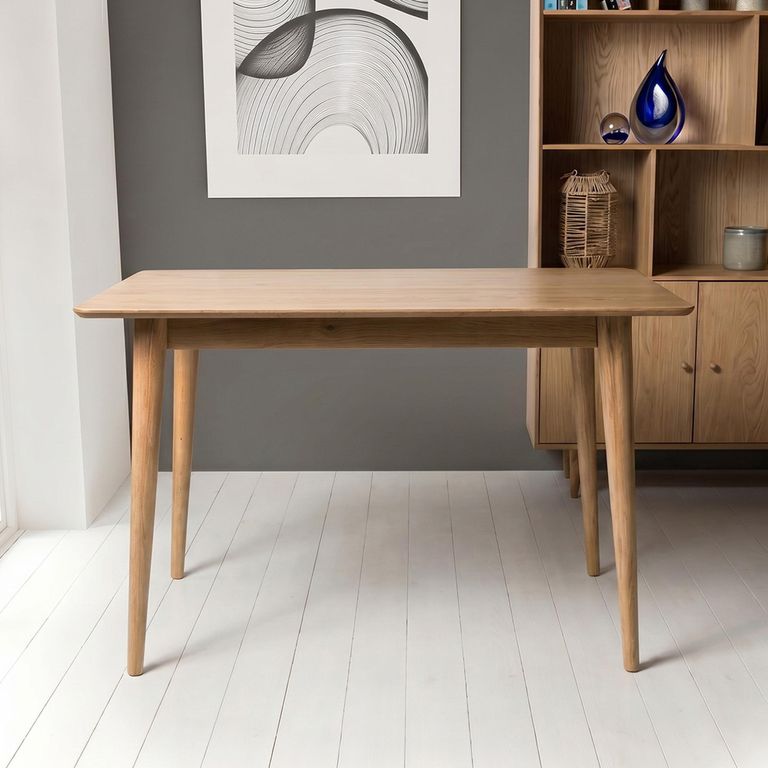 Jenson Oak Dining Table - 4 Seater - 120cm