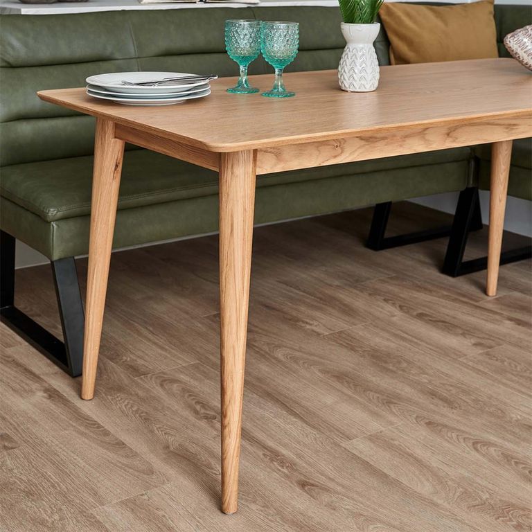 Jenson Oak Dining Table - 6 Seater - 160cm