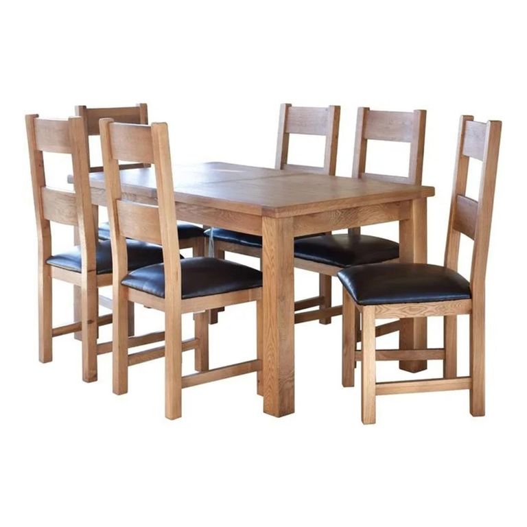 Hampshire Oak Extending Dining Table - 6-8 Seater - 150cm-195cm