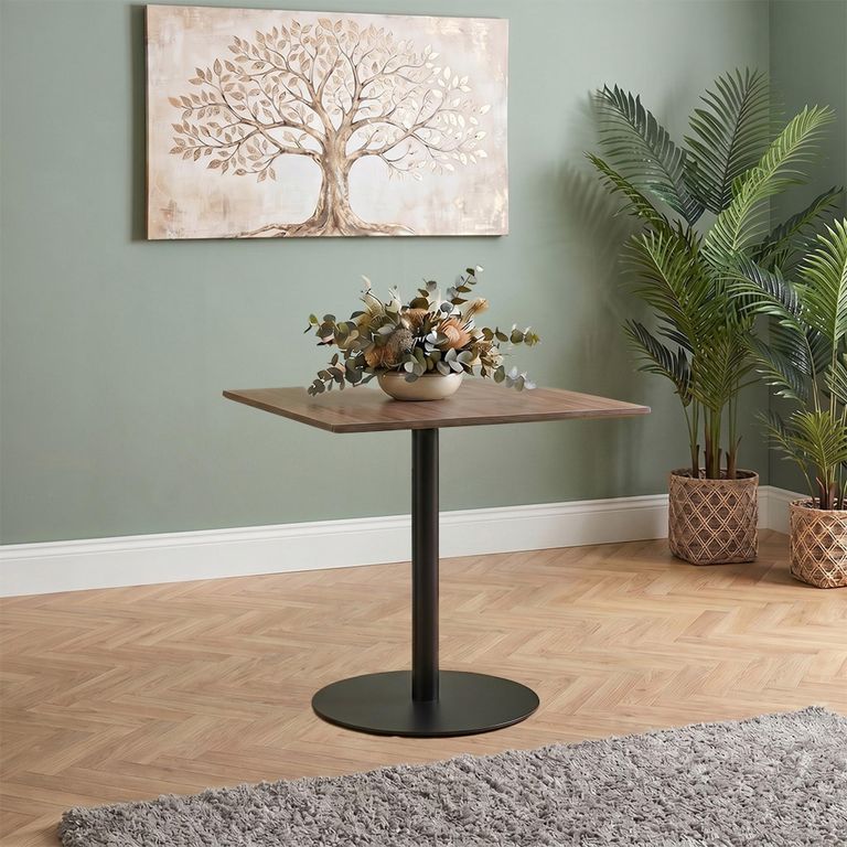 Manhattan Dining Table - Walnut - 2 Seater - 80cm - Square