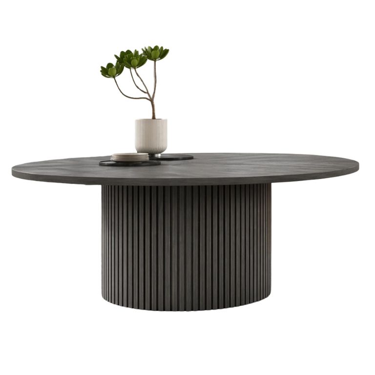 Timo Dining Table - Oval - with Slatted Base - Oiled Ash - Variation Available