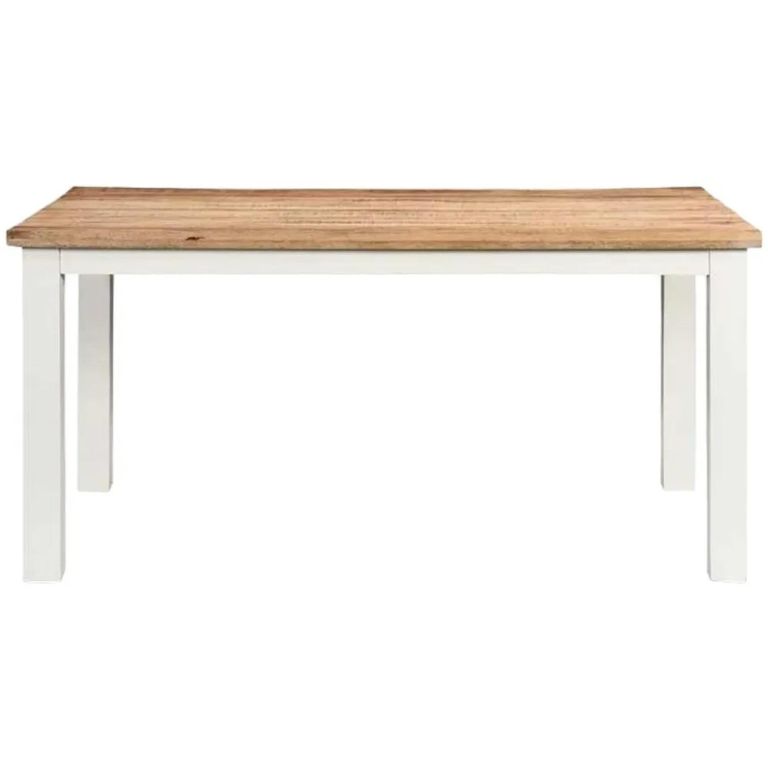 Alfie Dining Table - 6 Seater - 170cm - White - Mango Wood