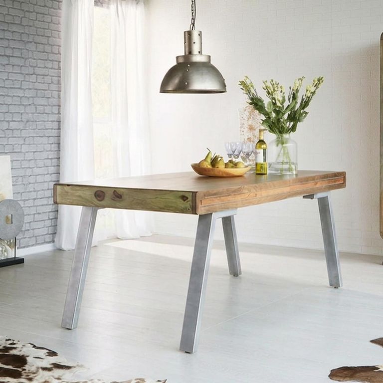 Aspen Dining Table - 6 Seater - 180cm - Industrial - Reclaimed Wood