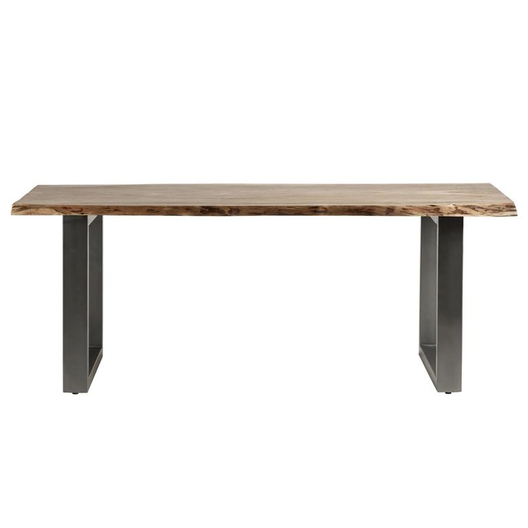 Baltic Dining Table - 6 Seater - 150cm - Live Edge - Solid Acacia Wood