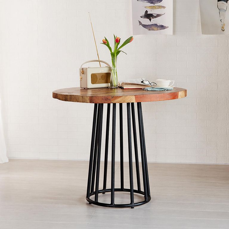 Coastal Dining Table - 2 Seater - 90cm - Round - Reclaimed Wood