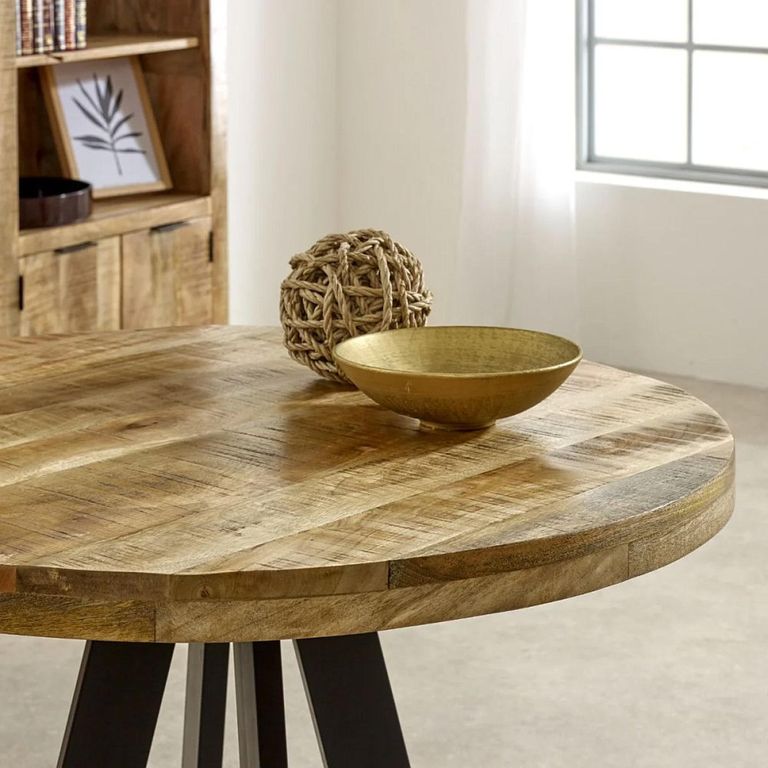 Surrey Dining Table - 2 Seater - 90cm - Round - Solid Mango Wood