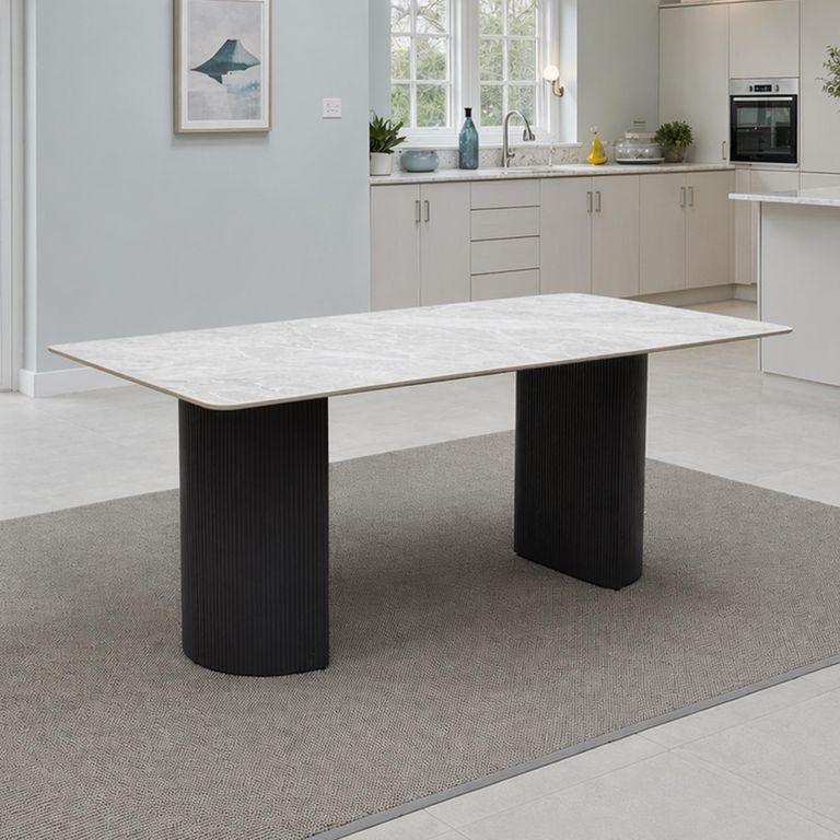 Messina Dining Table - 6 Seater - 180cm - Italy Grey