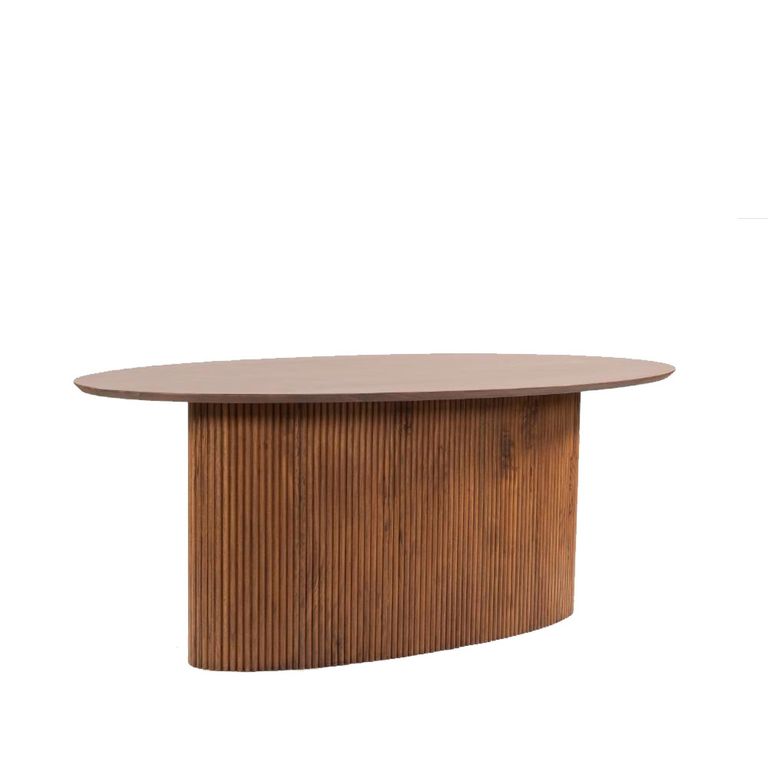 Panama Acacia Wood Dining Table - Oval - 8 Seater - 200cm
