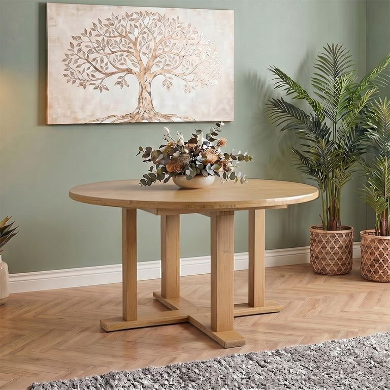Madrid Dining Table - Oak - 6 Seater - 160cm - Round