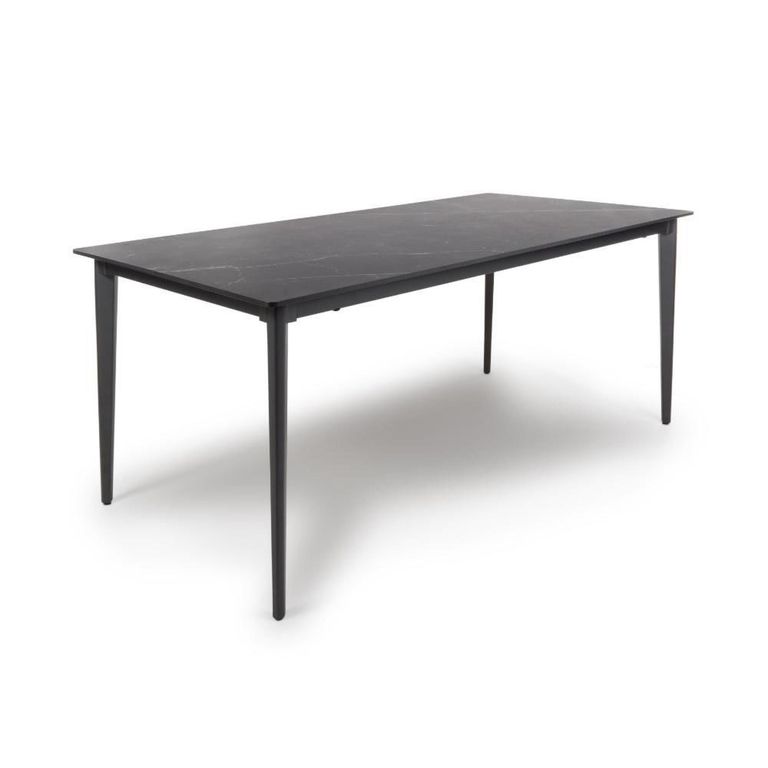 Amalfi Dining Table - Black Ceramic - 6 Seater - 180cm
