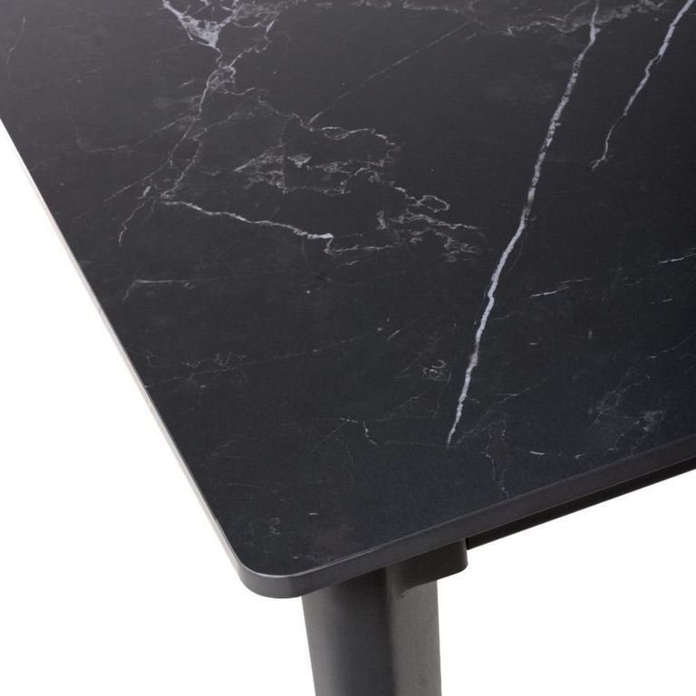Amalfi Dining Table - Black Ceramic - 6 Seater - 180cm