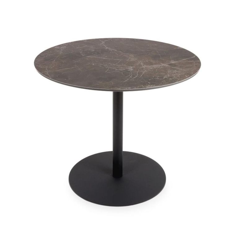 Galaxy Dining Table - Brown Ceramic - 2 Seater - 90cm - Round