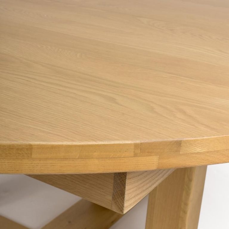 Madrid Extending Dining Table - Oak - Round - 6-8 Seater - 160cm-210cm