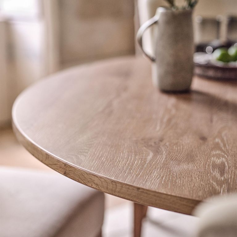 Cannes Dining Table - 4 Seater - 125cm - Round - Timber Wood