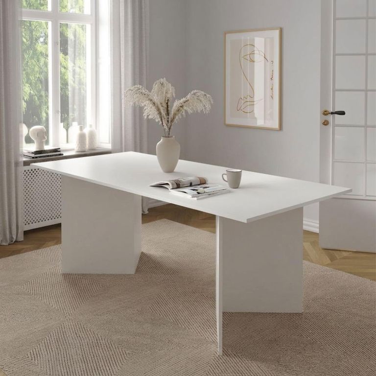 Family Dining Table - 8 Seater - 200cm - White