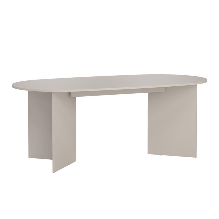 Family Dining Table - 8 Seater - 200cm - Oval - Cashmere