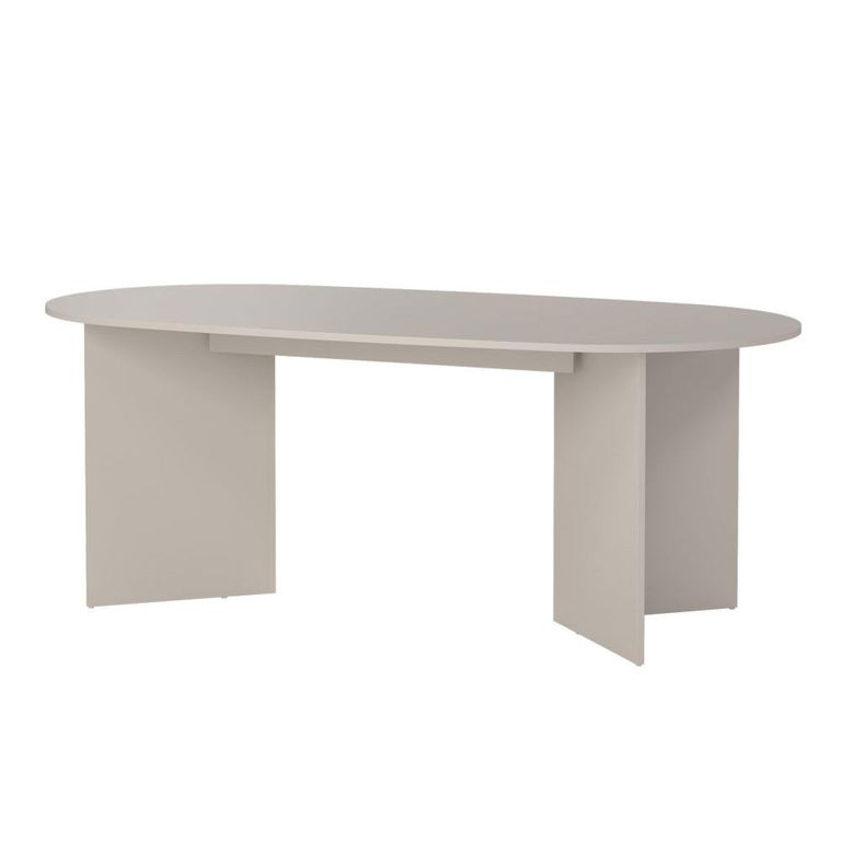 Family Dining Table - 8 Seater - 200cm - Oval - Cashmere