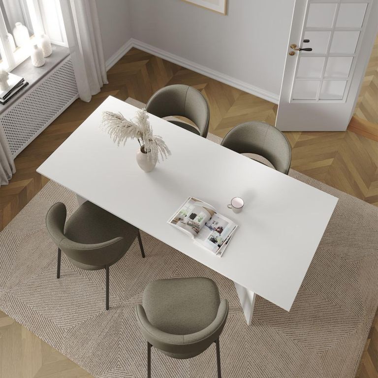 Family Dining Table - 8 Seater - 200cm - White