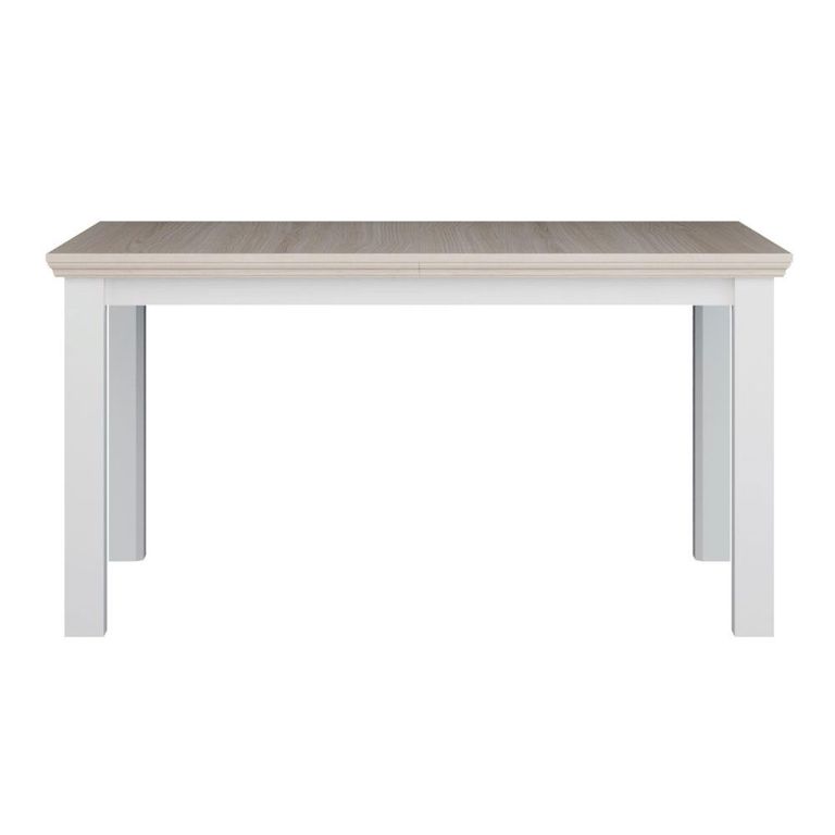 Pontypool Dining Table - 6-8 Seater - 150cm-200cm - Extending - White and Riva Oak