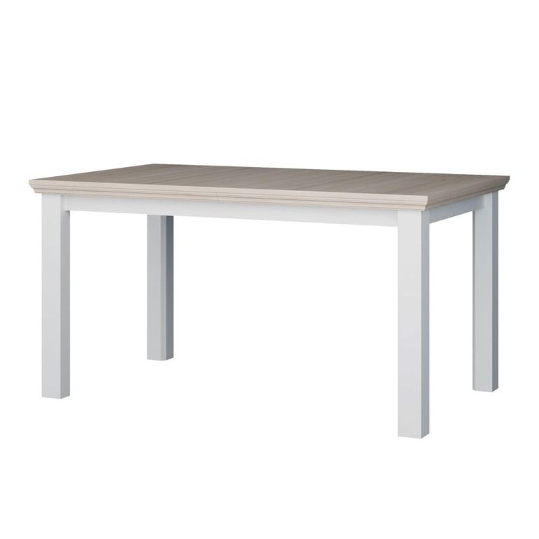 Pontypool Dining Table - 6-8 Seater - 150cm-200cm - Extending - White and Riva Oak