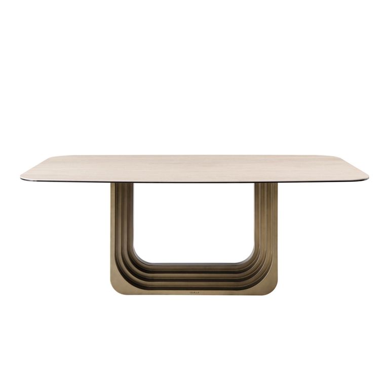 Maxfield Dining Table - 200cm - 8 Seater - Beige - Ceramic