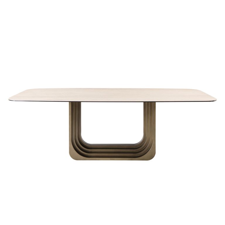 Maxfield Dining Table - 230cm - 10 Seater - Beige - Ceramic