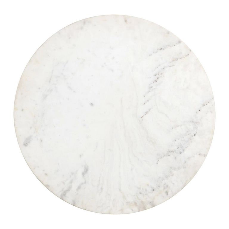 Jagger White Marble 2 Seater Round Dining Table
