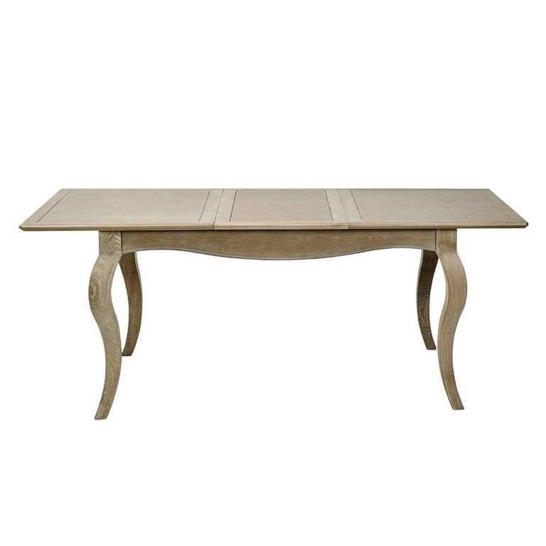 Camille Extending Dining Table - 140cm-190cm - 6-8 Seater - French Style - Natural - Limed Oak